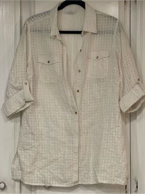 Charter Club White Button Up